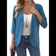 thumbnail image 3 of Cárdigan para Mujer, Cuartos, Color Liso, Informal, Chaqueta Corta, 2025 Azul S, 3 of 10