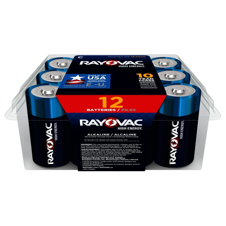 Rayovac High-Energy Alkaline C Batteries - For Multipurpose - AAA - 12 / Pack Rayovac High-Energy Alkaline C Batteries - For Multipurpose - AAA - 12 / Pack