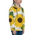 thumbnail image 3 of Kll Unisex Kids Boys Girls Hooded Pocket Pullover Hoodies-Sunflowers, 3 of 9