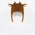thumbnail image 2 of XIAOCHA Reindeer‑Ear Trapper Hat for Women Plush Hats Party‑Ready Fall‑Winter Bonnet,Brown, 2 of 4
