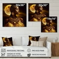 thumbnail image 4 of Designart Queen African Woman Under Moon III Canvas Wall Art, 4 of 5