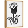 thumbnail image 2 of wall26 Framed Canvas Wall Art A Blossom Tulip Drawing Geometric Patterns Block Print Abstract Contemporary Expressive Black and White for Living Room, Bedroom, Office - 24x36 inches, 2 of 4