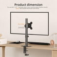 thumbnail image 3 of Single LCD Computer Monitor -Standing Desk Stand Mount Riser for to Screen with Swivel Height Adjustable Rotation ; Vesa Base Stand, 3 of 7