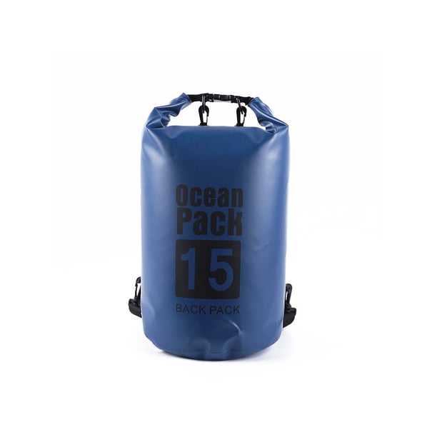 Naiovety Bolsas impermeables multifuncional para exteriores Equipo de gran capacidad Bolsa plegable para kayak Rafting Piscina Deportes de playa Deportes acuáticos Azul oscuro 10L solo hombro Naiovety OD025898-51