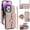 Rosegold, variant on Allytechgroup for iPhone 16e/17e Wallet Case with 5 Cards Holders, Detachable Hand Strap & Shoulder Lanyard RFID Blocking Shockproof Protective Case for iPhone 16e/17e Girls Women, Violet