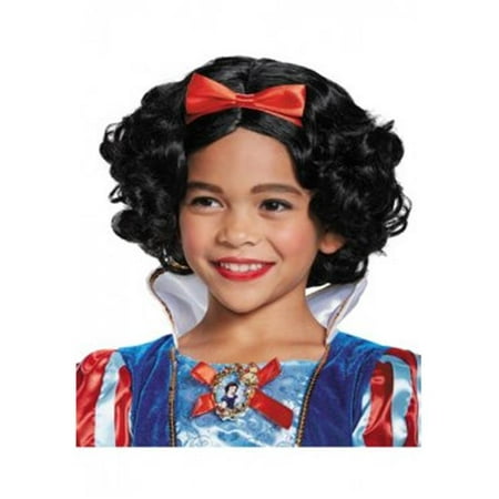 Girls Disney Snow White Deluxe Wig, Black