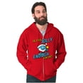 thumbnail image 5 of Grumpy Smurf Jolly Enough Xmas Santa Zip Up Hoodie Men's Women's Brisco Brands M, 5 of 6