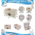 thumbnail image 2 of Puzzled CoTa Global Nautical Wooden Trinket Box - Handcrafted Nautical Keepsake Storage Box, Cute Wood Box with Starfish And Shells Decor, Rustic Wood Decorative Box With Hinged Lid 6.8 Inches, 2 of 7