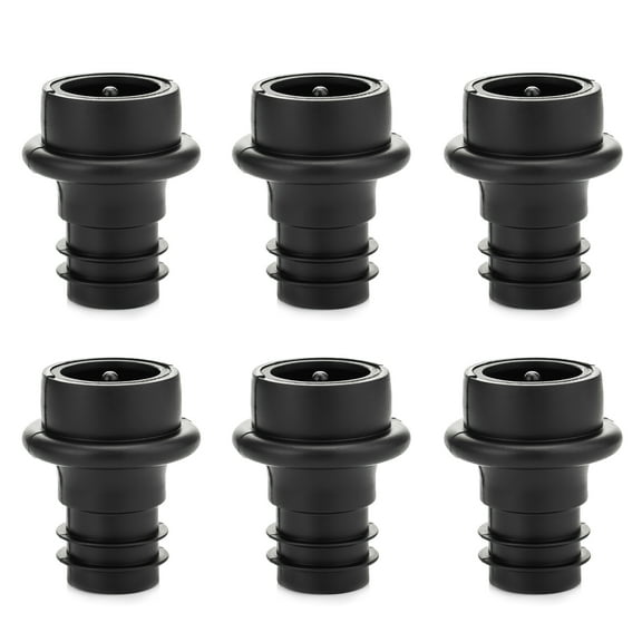 6 Vacuum Stoppers, Wine Stopper, Reusable Bottle Sealer Keeps Wine Fresh