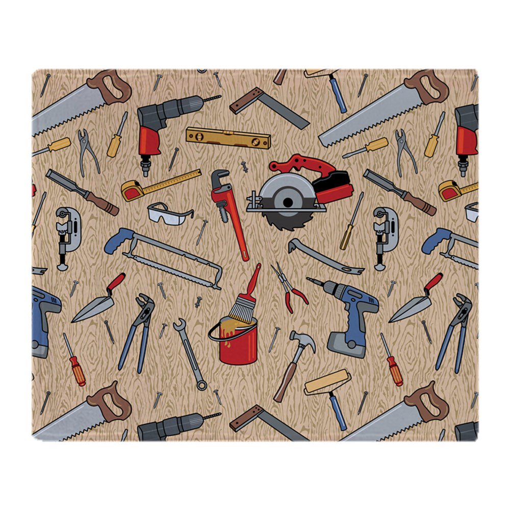 CafePress Work Tools On Wood Soft Fleece Throw Blanket, 50"x60" Stadium Blanket Walmart
