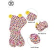 thumbnail image 5 of Luxtrada 2 Pairs Valentine's Day Socks Fuzzy Plush Socks Colorful Soft Socks Cake Socks for Women, 5 of 10