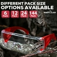 thumbnail image 6 of BISON LIFE Diamont Kids Over Glass Safety Glasses, 6 Pack, ANSI Z87.1, Youth Protective Goggles, Red, Green & Blue Temples, 6 of 7