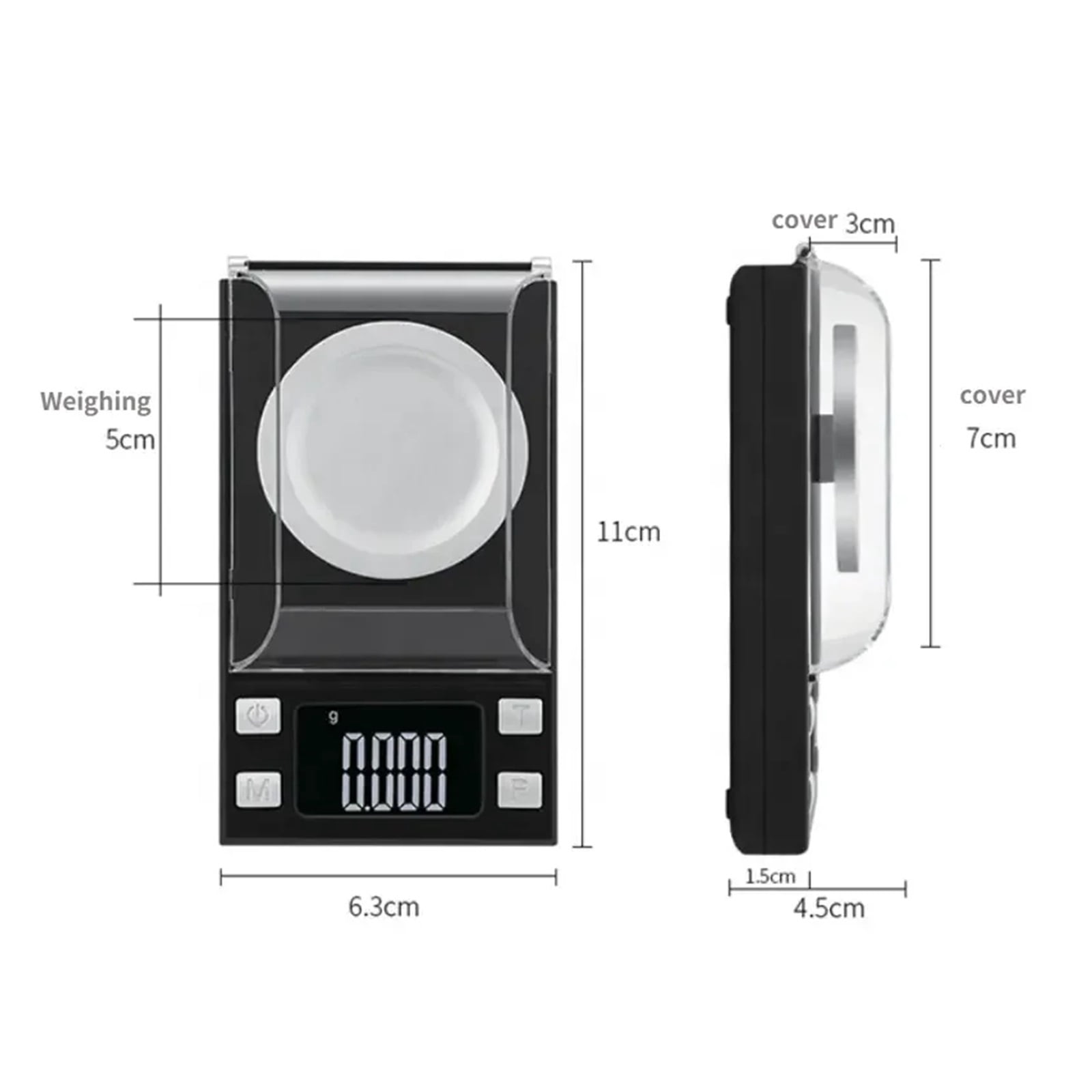 Jewelry Scales 0.001g 10g 20g 50g 100g Mini Precision Pocket Electronic Digital Scale For Gold Jewelry Balance Gram Scales ,Simple Operation