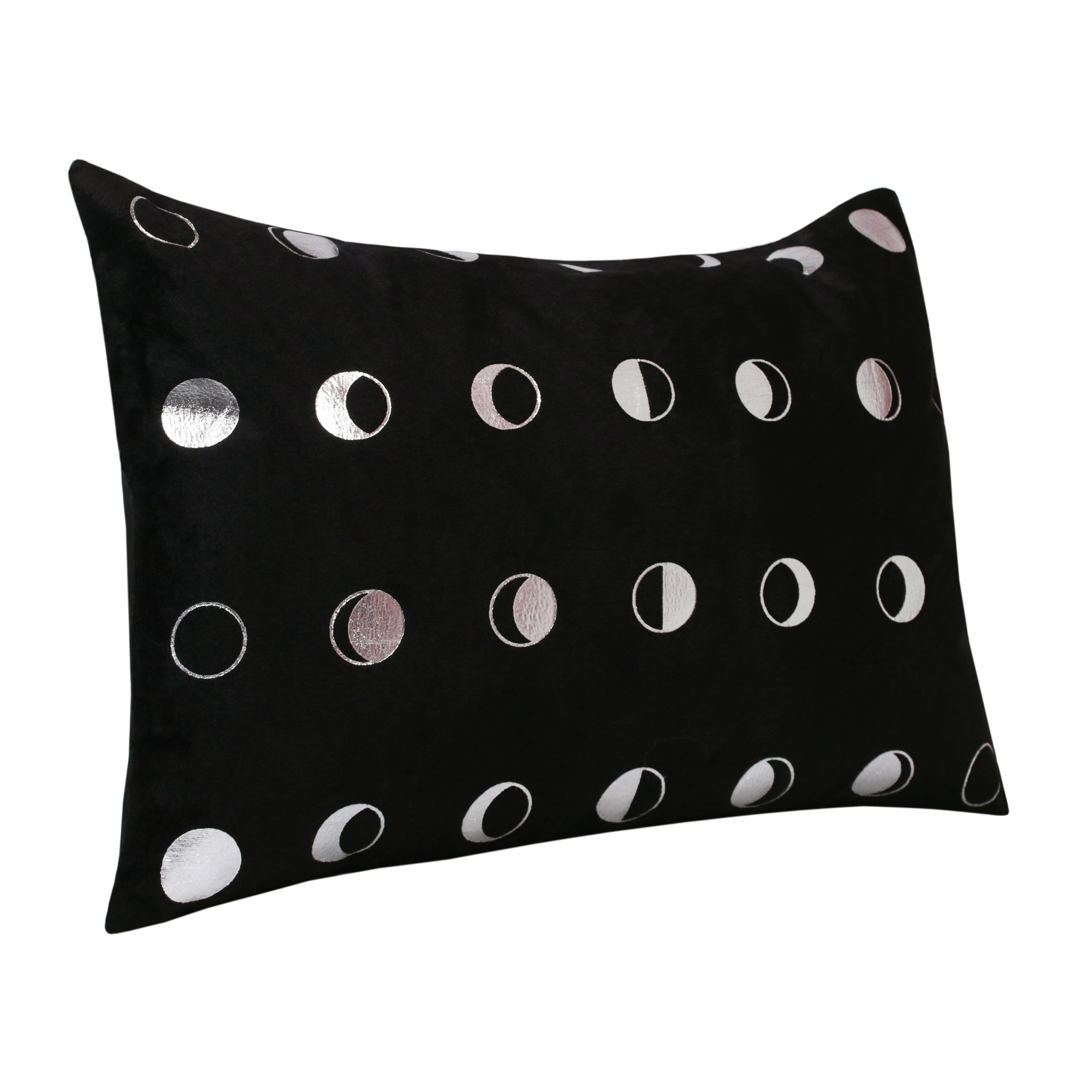 Harlow Hill 14" x 20" Black/Silver Dots Performance Adult Decorative Throw Pillow Cover