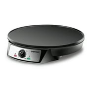 Chefman Electric Crepe Maker & Griddle, Nonstick Grill Pan, 12 Surface, Black
