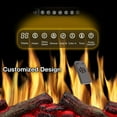 thumbnail image 3 of Edendirect 34 in. Ventless Electric Fireplace Insert with Remote Control,Timer,Colorful Flame,750W/1500W,Quiet,1PC, 3 of 8