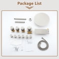 thumbnail image 2 of CASAINC 3 Functions Patterns 12 in. Round Shower Heads Ceiling Mounted Fixed Shower Faucet free combination main body 1.8 GPM in Brushed Nickel, 2 of 9