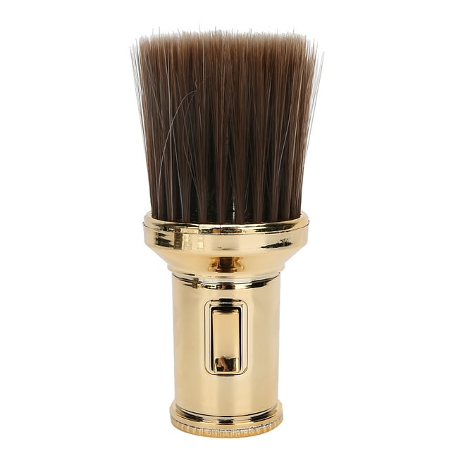 Brosse à Raser, Dépoussiéreur de Cou Nettoyage des Cheveux, Brosse à Raser Barbe Salon de Coiffure Rasage Barbe Noir, Or, Argent