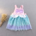 thumbnail image 3 of ATAIKU 1-4T Mermaid Princess Dress Up Aprons Dress for Toddler Baby Girls, Kids Waterproof Mess Play Clothes Halloween Gift, 3 of 7