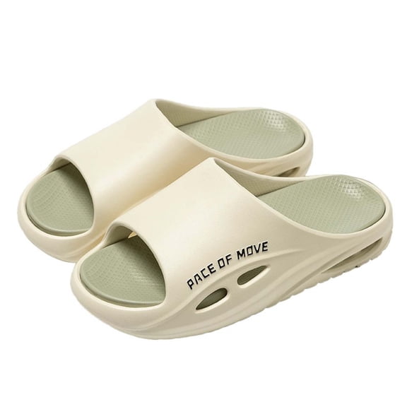 Mens Slippers,Men Non- Massage Soft Sole Slippers for Home Indoor Use,Slippers for Men,Khaki,7