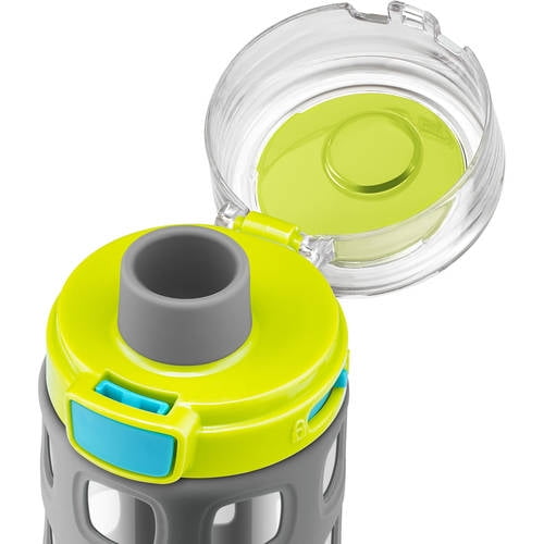 Leapfrog Ello Percy BPA-Free Glass Water Bottle with Stopper, 22