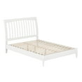 thumbnail image 2 of AFI Orleans Full Solid Wood Low Profile Sleigh Platform Bed, White, 2 of 12