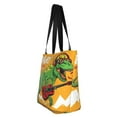 thumbnail image 3 of Kdxio Cool Dinosaur Playing Guitar Women Reusable Grocery Bags Foldable Ripstop,Reusable Shopping Bags for Shopping,Gym,Gift, 3 of 7