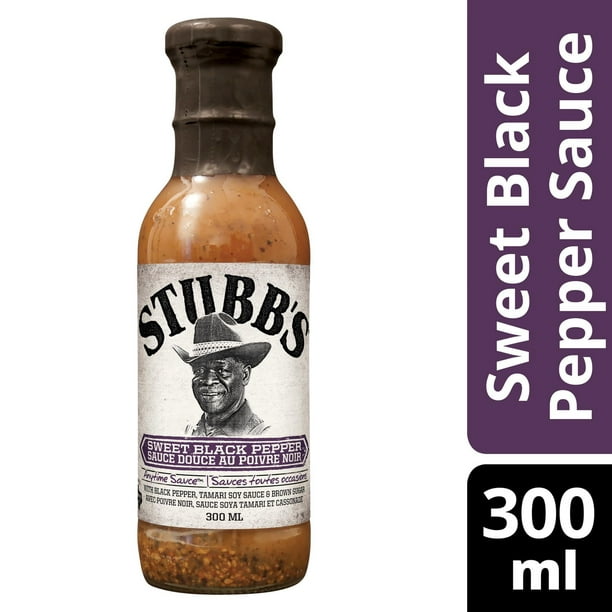 Stubb's, sauce au poivre noir doux, 300 ml Goût légendaire
