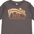thumbnail image 4 of Inktastic Nevertheless, She Persisted Boys or Girls Long Sleeve Toddler T-Shirt, 4 of 5