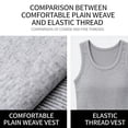 thumbnail image 4 of Men's Wide Strap Ribbed Tank Top, Fitness Muscle Gym Ribbed Workout Sleeveless Bodybuilding Shirts, 4 of 7