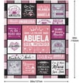 thumbnail image 5 of Christmas Abuela Gifts Blanket 60" x 50", Regalos para Abuela, Xmas Gifts for Abuela, Abuela Gifts in Spanish for Christmas, Abuelita Gifts, Gifts for Abuelita, Gifts for Grandma Spanish, 5 of 6