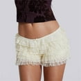 thumbnail image 2 of Bloomers for Women! Audhol Ladies Lolita Cute Ruffles Similar To Skirts Ruffle Shorts Beige M, 2 of 5