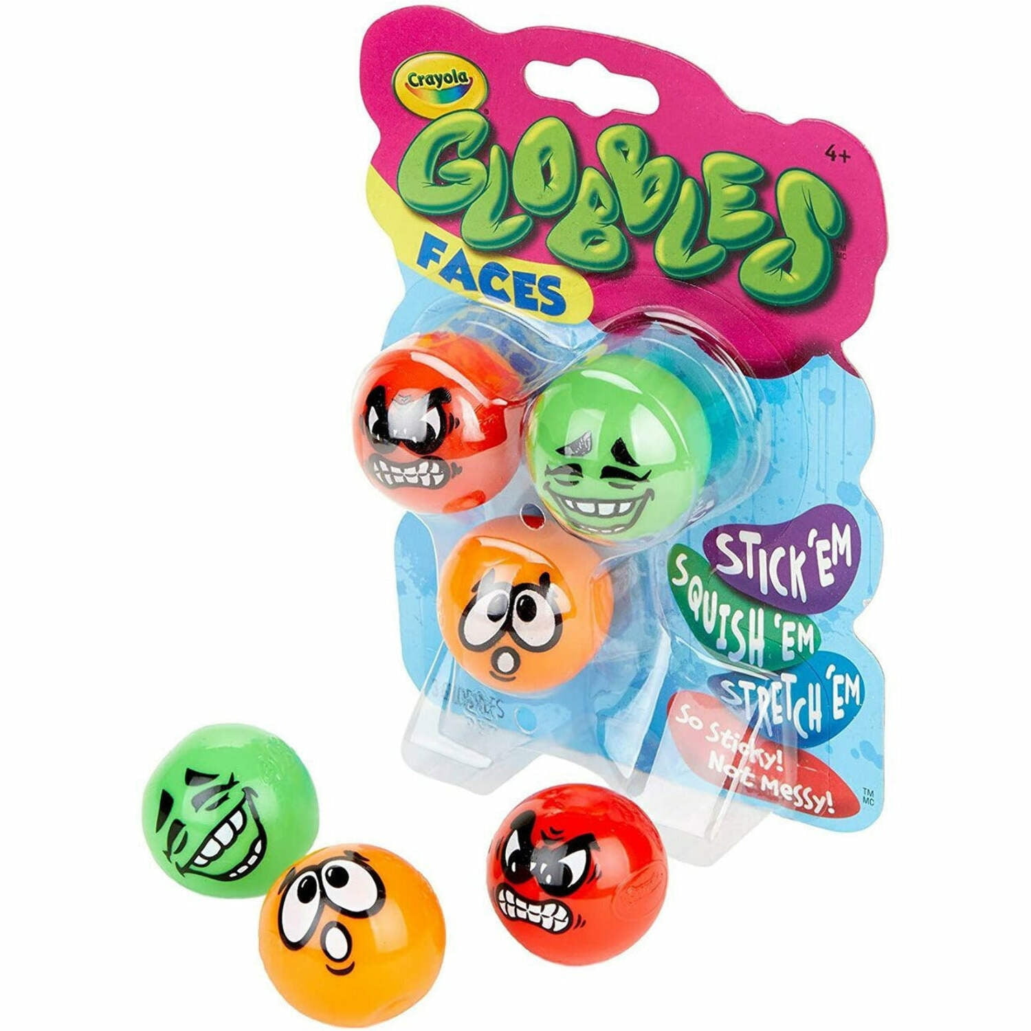 Crayola Silly Faces Globbles - 3 Count