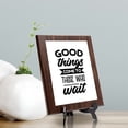 thumbnail image 2 of Good Things Come To Those Who Wait, Wooden Frame 8x10 Decorative Wall Plaque (Full Color) | Positive Affirmation Inspiration Décor, 2 of 7