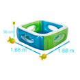 thumbnail image 2 of Alberca Inflable Infantil Cuadrada Ventanas Laterales Bestway Plástico PVC Resistente 168 cm, 2 of 3