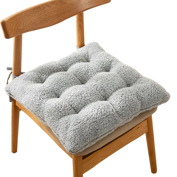 SIELUNO Square Chair Cushions, Chair Pads with Ties, Soft Seat Cushion for Living Room Dining Room Chairs