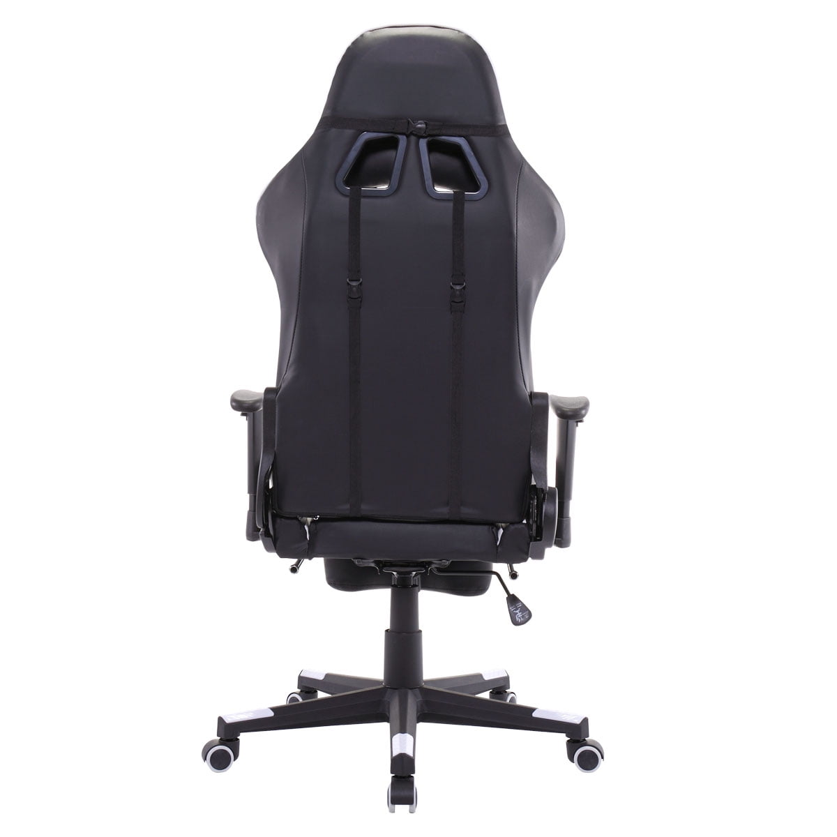 Kepooman High-Back Swivel Gaming Chair, Reclining Ergonomic Computer Chair with Lumbar Support - Black & White Kepooman High-Back Swivel Gaming Chair, Reclining Ergonomic Computer Chair with Lumbar Support - Black & White