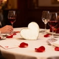 thumbnail image 5 of Valentine's Day Wooden Heart Table Decor - Rustic Heart-Shaped Tabletop Center Decoration, Farmhouse Layered Tray Decor, Romantic Home Dining Table Accent Character Count, 1pc, 5 of 7