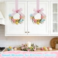 thumbnail image 6 of Small Easter Wreath, 8.7 inch Mini Easter Wreath for Front Door, Mini Spring Artificial Easter Egg Wreath with Ribbon Bow, ideal for Window Home Table Centerpiece Farmhouse Decor, 6 of 8