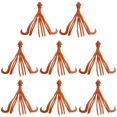 thumbnail image 1 of Pulpo Artificial flotante TPE cebo accesorios de pesca al aire libre naranja 4 Uds, 1 of 8