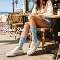 thumbnail image 5 of TELOLY 5Pairs Cute Socks,Sweat-Wicking Odor-Free Womens Crew Socks,Mid-Calf Length Long Socks, 5 of 7