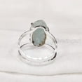 thumbnail image 5 of Natural Aquamarine Ring, Rough Aquamarine Gemstone Ring, March Birthstone, 2 Hammered Band, 925 Sterling Silver, Womens Ring, Christmas, Thanksgiving, Handmade, Statement Jewelry, Raw Gemstone Jewelry, 5 of 5