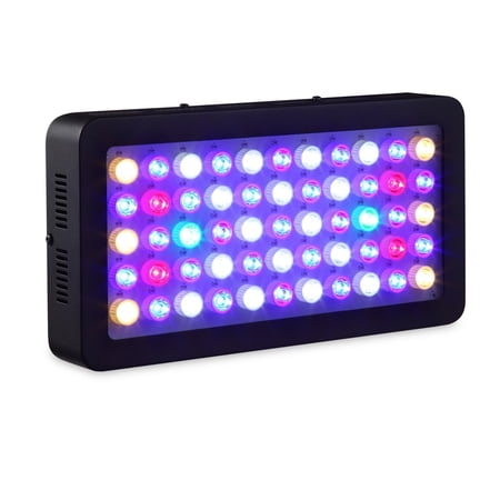 LED Aquarium Light 165W Full Spectrum Dimmable For Fish Tank Coral Reef Growth In Freshwater And Saltwater With White Blue LPS