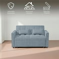 thumbnail image 3 of Ilios Innova | Sofá Cama Nova Azul 2 en 1, Diseño Moderno Multifuncional con Ruedas, Bolsillos Laterales y Cojines., 3 of 9
