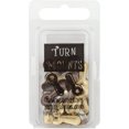 thumbnail image 1 of Metal Turn Mounts 50/Pkg-Antique, 1 of 2