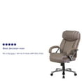 thumbnail image 5 of Flash Furniture HERCULES Series Big & Tall 500 lb. Rated Taupe LeatherSoft Executive Swivel Ergonomic Office Chair with Extra Wide Seat, 5 of 13