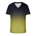 thumbnail image 5 of ZCFZJW Mens Casual 3D Printing T-Shirts Big and Tall Regular Fit Graphic Tee Shirts Summer Short Sleeve Trendy V Neck Pullover Tshirt Tops Z06-Green XXXL, 5 of 5
