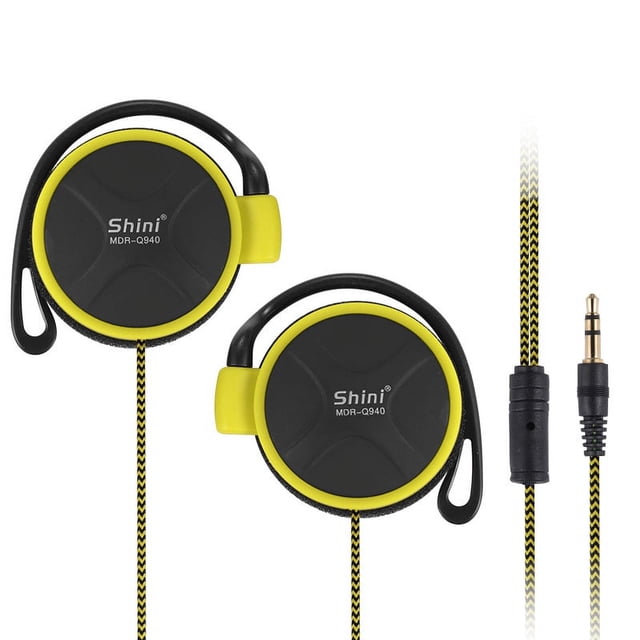 Auriculares supraurales con graves potentes, para MP3/MP4, portátiles, deportivos, de cable grueso