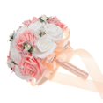 thumbnail image 2 of Bridal Bouquet with Vivid Pink Flowers for Wedding Decoration PE Material One PC, 2 of 5