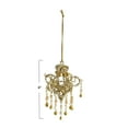 thumbnail image 3 of Creative Co-Op Handmade Metal, Glass and Acrylic Beaded Chandelier Ornament, Gold Finish, 3 of 5